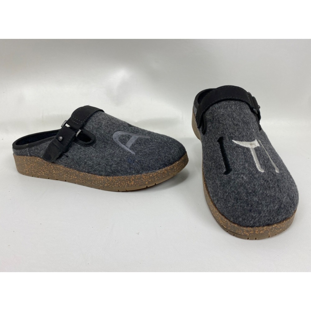 Earth Dream Renmen Mules Clog Sandals Women's US 9.5 M Gray Ayiti Slip On Slides